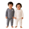 THE LITTLE LOOKERS Kids Winter Thermal Wear | Unisex Fleece Innerwear Set for Baby Girl & Baby Boy | Warm Woolen T-Shirt & Bottom Set
