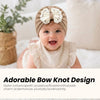 THE LITTLE LOOKERS Baby Turban Cap | Bow Knot Headwear for Newborn Boys & Girls | Soft & Cute Baby Hat | Cap for Babies | Lovely Flower Turban Cap 3-12 Months