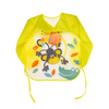 THE LITTLE LOOKERS Sleeved Washable Waterproof Bib/Apron with Pocket & Tying Robe| Cute Prints| Quick Dry PVC Bibs for Newborns/Infants/Toddlers
