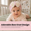 THE LITTLE LOOKERS Baby Turban Cap | Bow Knot Headwear for Newborn Boys & Girls | Soft & Cute Baby Hat | Cap for Babies | Lovely Flower Turban Cap 3-12 Months