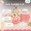 THE LITTLE LOOKERS Portable Baby Skin Care Baby Powder Puff With Box Holder Container For New Born & Kids For Baby Face & Body