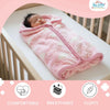 THE LITTLE LOOKERS Zipper Baby Blanket - Soft and Breathable Baby Wrapper, Swaddle for New Born Baby/Infants - Blue
