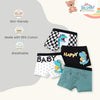 THE LITTLE LOOKERS Baby Underwear for Boys | Undergarment | Cotton Soft & Comfortable Kids Innerwear | Multi Cute Patterns | Boxer | Underwear for Baby/Toddler/Kids | (Pack of 4)
