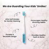 THE LITTLE LOOKERS Kids Toothbrush | Soft Bristles for Gentle Clean | Glitter Toothbrush | Easy To Hold Handle | Manual Toothbrushes for Babies/Kids/Toddlers