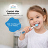 THE LITTLE LOOKERS Kids Toothbrush | Soft Bristles for Gentle Clean | Glitter Toothbrush | Easy To Hold Handle | Manual Toothbrushes for Babies/Kids/Toddlers (Blue)