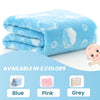 THE LITTLE LOOKERS Zipper Baby Blanket - Soft and Breathable Baby Wrapper, Swaddle for New Born Baby/Infants - Blue