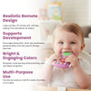 THE LITTLE LOOKERS Baby Remote Control Teether Toy – 100% Food-Grade Silicone | BPA-Free, Textured Chew Toy for Infants & Toddlers | Soothes Sore Gums, Easy to Grip & Dishwasher Safe - Rocket