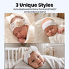 THE LITTLE LOOKERS Baby Hairband | Lace Bow Headbands | Stretchable & Lightweight | Headband Accessory for Newborns, Infants & Girls | Soft Elastic Cotton Hair Band 3 pcs Set (6 Months - 5Years)