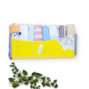 THE LITTLE LOOKERS 100% Hosiery Cotton Reusable Extra Soft Face Towels Washcloth for New Born Babies Color & Prints May Vary