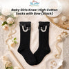THE LITTLE LOOKERS Socks for Kids | Kid's Compact Cotton Stretch Solid Knee Length Sock | Stylish Socks | No Tightness | High-Top, Bow Pattern