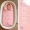 THE LITTLE LOOKERS Zipper Baby Blanket - Soft and Breathable Baby Wrapper, Swaddle for New Born Baby/Infants - Blue