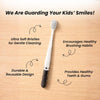 THE LITTLE LOOKERS Kids Toothbrush | Soft Bristles for Gentle Clean | Glitter Toothbrush | Easy To Hold Handle | Manual Toothbrushes for Babies/Kids/Toddlers