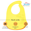 THE LITTLE LOOKERS Silicone Feeding Bib with Adjustable Strap, Waterproof, Easy to wash, Stain Proof | BPA Free/Soft Material Bibs with Tray/Food Catcher