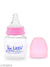 The Little Lookers Anti-Colic Glass Feeding Bottle with Silicone Sleeve | High Borosilicate Glass | BPA Free | Ultra Soft Flow Control Nipple | Leak-Proof Cap | Microwave & Dishwasher Safe | 0+ Months