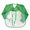 THE LITTLE LOOKERS Sleeved Washable Waterproof Bib/Apron with Pocket & Tying Robe| Cute Prints| Quick Dry PVC Bibs for Newborns/Infants/Toddlers