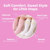 THE LITTLE LOOKERS Socks for Kids | Kid's Compact Cotton Stretch Solid Knee Length Sock | Stylish Socks | No Tightness | High-Top, Bow Pattern