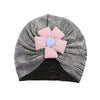 THE LITTLE LOOKERS Unisex Soft Turban Cap with Flower Bow, Beanie Cap for Newborn Baby/Infants, Baby Head-Wear | Suitable for 3 to 18 Months Baby