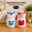 Bottle Covers for Philips Avent/Broad Neck Feeders Soft Plush Stretchable Baby Feeding Bottle Cover with Easy to Hold Strap|Overall Print (Multicolor, Wide Neck 240-330ml/8-11oz)