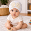 THE LITTLE LOOKERS Baby Turban Cap | Bow Knot Headwear for Newborn Boys & Girls | Soft & Cute Baby Hat | Cap for Babies | Lovely Flower Turban Cap 3-12 Months
