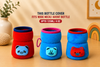 THE LITTLE LOOKERS Bottle Cover for Philips Avent | Soft Plush Stretchable Baby Feeding/Water/Milk Bottle Cover with Easy to Hold Strap | (Multicolor, Wide Neck 125ml/4oz)