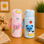 THE LITTLE LOOKERS Soft Plush Stretchable Baby Feeding Bottle Cover with Easy to Hold Strap | Cute Animated Overall Print Pack of 2 (Multicolor, Zip Closure 120ml,150ml/4oz,5oz)