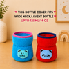 THE LITTLE LOOKERS Bottle Cover for Philips Avent/Wide Neck Feeders Soft Plush Stretchable Baby Feeding Bottle Cover with Easy to Hold Strap (Multicolor, Wide Neck 125ml/4OZ)
