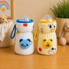 Bottle Covers for Philips Avent/Broad Neck Feeders Soft Plush Stretchable Baby Feeding Bottle Cover with Easy to Hold Strap|Overall Print (Multicolor, Wide Neck 240-330ml/8-11oz)