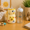Bottle Covers for Philips Avent/Broad Neck Feeders Soft Plush Stretchable Baby Feeding Bottle Cover with Easy to Hold Strap|Overall Print (Multicolor, Wide Neck 240-330ml/8-11oz)
