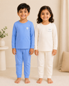 THE LITTLE LOOKERS Kids Winter Thermal Wear | Unisex Fleece Innerwear Set for Baby Girl & Baby Boy | Warm Woolen T-Shirt & Bottom Set