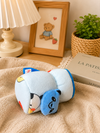 The Little Lookers Soft Plush Stretchable Baby Feeding Bottle Cover with Easy to Hold Strap | Cute Animated Overall Print Pack of 2 (Multicolor, Narrow Neck 60ml / 2oz)