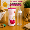 THE LITTLE LOOKERS Bottle Cover for Philips Avent/Wide Neck Feeders Soft Plush Stretchable Baby Feeding Bottle Cover with Easy to Hold Strap Wide Neck 240ml/8OZ ( Pack of 2 )