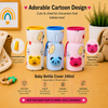 THE LITTLE LOOKERS Bottle Cover for Philips Avent/Wide Neck Feeders Soft Plush Stretchable Baby Feeding Bottle Cover with Easy to Hold Strap Wide Neck 240ml/8OZ ( Pack of 2 )