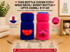THE LITTLE LOOKERS Bottle Cover for Philips Avent/Wide Neck Feeders Soft Plush Stretchable Baby Feeding Bottle Cover with Easy to Hold Strap (Multicolor, Wide Neck 240-330ml/8-11OZ)