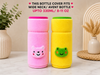 THE LITTLE LOOKERS Bottle Cover for Philips Avent/Wide Neck Feeders Soft Plush Stretchable Baby Feeding Bottle Cover with Easy to Hold Strap (Multicolor, Wide Neck 240-330ml/8-11OZ)