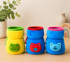 THE LITTLE LOOKERS Bottle Cover for Philips Avent | Soft Plush Stretchable Baby Feeding/Water/Milk Bottle Cover with Easy to Hold Strap | (Multicolor, Wide Neck 125ml/4oz)