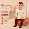 THE LITTLE LOOKERS Baby Girls Glitter Stockings | Soft Stretch Footed Cotton Blend Tights | Breathable, Machine Washable Leggings