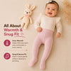 THE LITTLE LOOKERS Baby Girls Glitter Stockings | Soft Stretch Footed Cotton Blend Tights | Breathable, Machine Washable Leggings