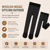 THE LITTLE LOOKERS Woollen Fleece Stockings for Kids I Baby Tights Thick Toddler Baby Girls/ Boys Seamless Knit Leggings Thick Solid Stockings Footed Pants Pantyhose