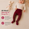 THE LITTLE LOOKERS Baby Girls Glitter Stockings | Soft Stretch Footed Cotton Blend Tights | Breathable, Machine Washable Leggings