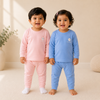 THE LITTLE LOOKERS Kids Winter Thermal Wear | Unisex Fleece Innerwear Set for Baby Girl & Baby Boy | Warm Woolen T-Shirt & Bottom Set