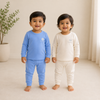 THE LITTLE LOOKERS Kids Winter Thermal Wear | Unisex Fleece Innerwear Set for Baby Girl & Baby Boy | Warm Woolen T-Shirt & Bottom Set
