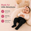 THE LITTLE LOOKERS Baby Girls Glitter Stockings | Soft Stretch Footed Cotton Blend Tights | Breathable, Machine Washable Leggings