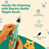 THE LITTLE LOOKERS Electric Baby Bottle Brush Cleaner – 360° Rotating Rechargeable Bottle Washer with Soft Silicone Bristles | Deep Cleaning for Bottles, Nipples, Pacifiers & Sippy Cups – Water-Resistant & Portable