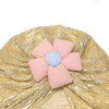 THE LITTLE LOOKERS Unisex Soft Turban Cap with Flower Bow, Beanie Cap for Newborn Baby/Infants, Baby Head-Wear | Suitable for 3 to 18 Months Baby