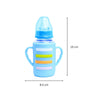 The Little Lookers High Borosilicate Glass Feeding Bottle with Handle Silicon Cover for Baby/Feeder for Newborn | Super Soft Flow Control & Anti Colic Nipple for Infants/Toddlers
