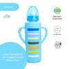 The Little Lookers High Borosilicate Glass Feeding Bottle with Handle Silicon Cover for Baby/Feeder for Newborn | Super Soft Flow Control & Anti Colic Nipple for Infants/Toddlers