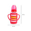 The Little Lookers High Borosilicate Glass Feeding Bottle with Handle Silicon Cover for Baby/Feeder for Newborn | Super Soft Flow Control & Anti Colic Nipple for Infants/Toddlers