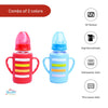The Little Lookers High Borosilicate Glass Feeding Bottle with Handle Silicon Cover for Baby/Feeder for Newborn | Super Soft Flow Control & Anti Colic Nipple for Infants/Toddlers(Pack of 2)