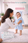 THE LITTLE LOOKERS Bathrobe for Babies | Super Soft & Absorbent | Hooded Bathrobe for Kids | Baby Hooded Bathgown for Newborn & Infant