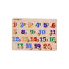 TOYPENTER Wooden Learning Educational Board for Kids, Puzzle Toys for 2 Years Old Boys & Girls - Combo Pack (Alphabets & Numbers) (ABC & 123)